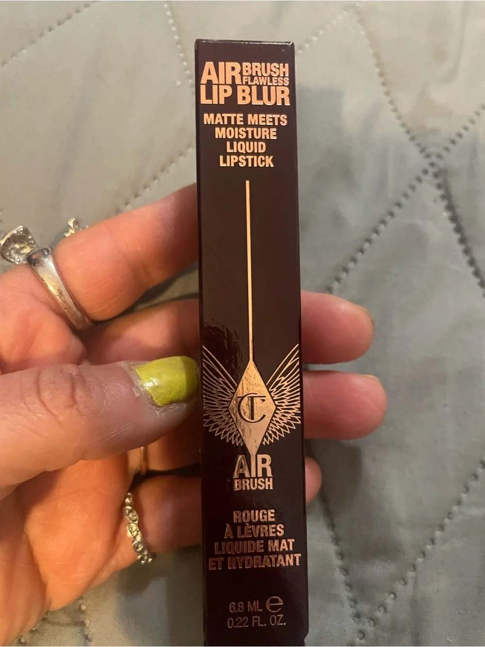 Charlotte Tilbury Lipstick Box in Deep Plum Brown